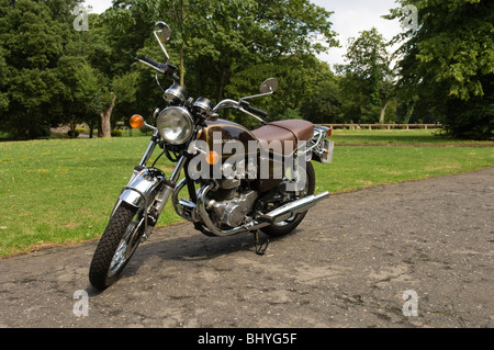 1970er Jahren Honda CB500T Motorrad-Dreiviertel-Ansicht Stockfoto