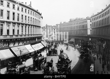 Quadrant der Regent Street, Westminster, London, Ende des 19. Jahrhunderts. Artist: Unbekannt Stockfoto