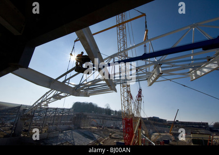 Bau von Brighton und Hove Albion Football Club neues Stadion bei Falmer, in der Nähe von Brighton Stockfoto