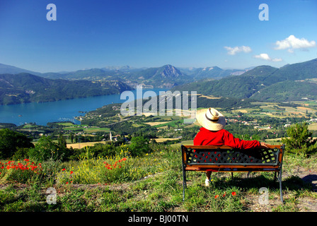 See Serre-Ponçon (05) Stockfoto