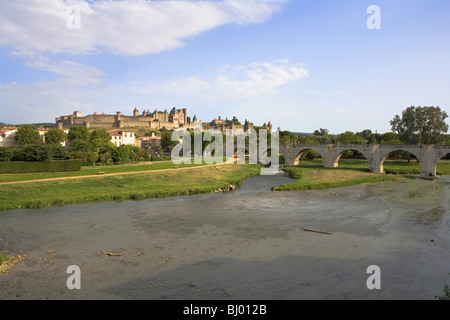 Carcassonne (11) die mittelalterliche Stadt Stockfoto