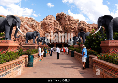 Elefant Figuren Lost City Suncity nordwestlichen Provinz Südafrika Stockfoto