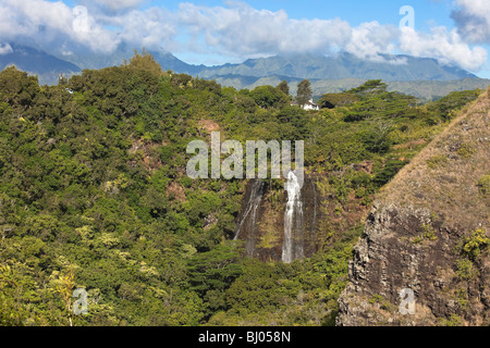 "Opaeka'a fällt auf Kauai, Hawaii. Stockfoto