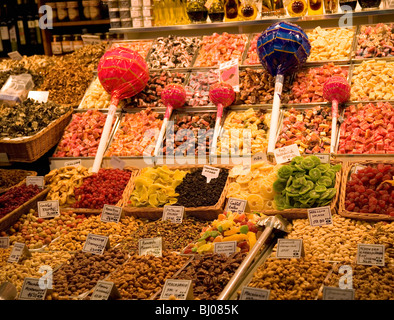 St. Josep La Boqueria Mercat - Barcelona - Spanien Stockfoto