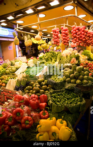 St. Josep La Boqueria Mercat - Barcelona - Spanien Stockfoto