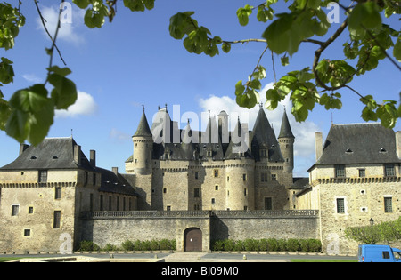 Das Chateau de Jumilhac. Jumilhac le Grand Dordogne Frankreich. 12 th Jahrhunderts feudalen Festung. Stockfoto