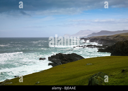 Küstenblick auf, westlich von Irland. Kerry Stockfoto