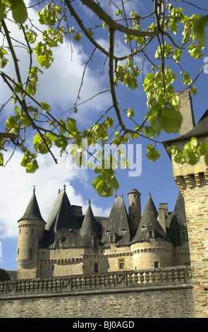 Jumilhac le Grand Dordogne Frankreich. Website der 12 th Jahrhunderts feudalen Festung. Stockfoto