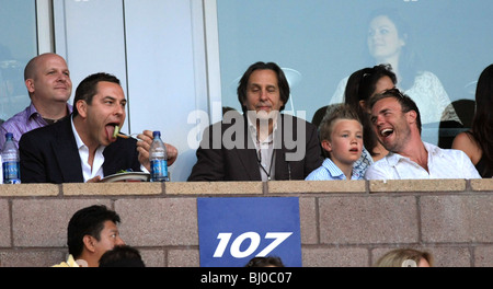 DAVID WALLIAMS GARY BARLOW DANIEL BARLOW LOS ANGELES GALAXY V AC MILAN CARSON LOS ANGELES CA USA 19. Juli 2009 Stockfoto