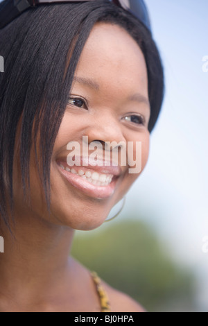 Porträt der jungen Frau, KwaZulu Natal, Südafrika Stockfoto