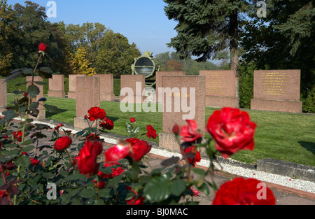 Sowjetischer Soldatenfriedhof auf den Seelower Höhen, Seelow, Deutschland Stockfoto