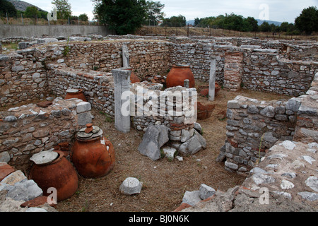 Antike Philippi, Ostmakedonien, Nordgriechenland, Sept. 2009 Stockfoto