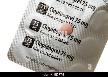 Clopidogrel Hydrochlorid 75mg Tabletten Stockfotografie Alamy