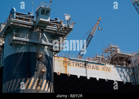 Die Ölplattform Petrobras, Rio De Janeiro, Brasilien Stockfoto