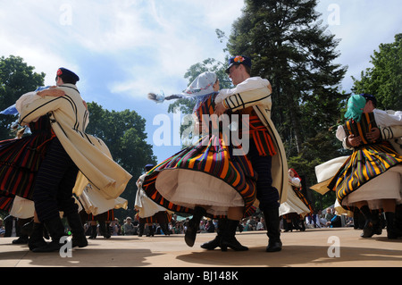 Zofia Solarz "Promni" künstlerische Folk Dance Ensemble aus Warschau Landwirtschaftsuniversität während ihrer show Stockfoto