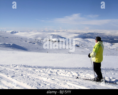 Skifahren in den Cairngorm Mountains Schottland im Jahr 2010 Stockfoto