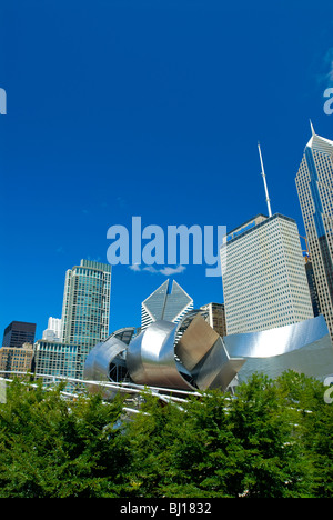 Jay pritzker Pavilion Concert Hall, Chicago, Illinois. Architekt Frank Gehry Stockfoto