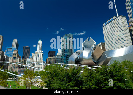 Jay pritzker Pavilion Concert Hall, Chicago, Illinois. Architekt Frank Gehry Stockfoto