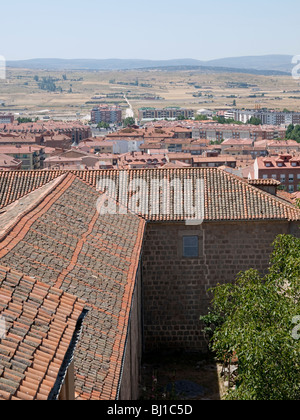 Avila Stadt. Blick von der Stadtmauer. Stockfoto