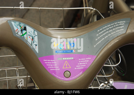 Velib Fahrräder zu mieten in Montmartre Paris Frankreich Stockfoto