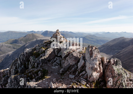 Gipfel des Spidean Coire Nan Clach, Beinn Eighe, Highland Schottland Stockfoto