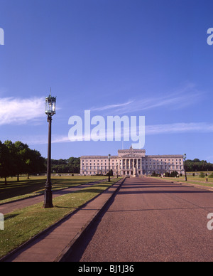 Parlamentsgebäude Stormont, Belfast, Grafschaft Antrim, Nordirland, Vereinigtes Königreich Stockfoto