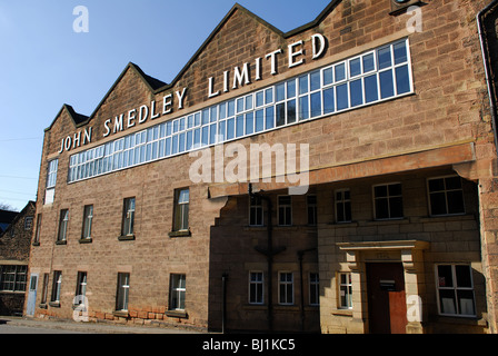 John Smedley Ltd Strickwaren Company Lea Mühlen Derbyshire. Stockfoto