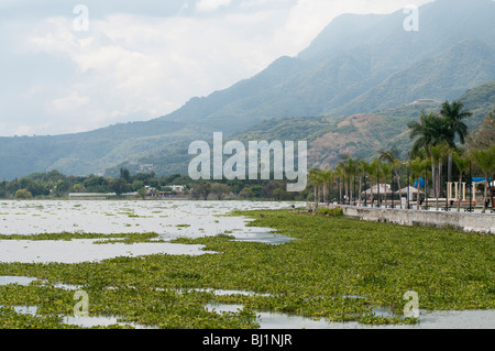 Die Stadt Ajijic auf Lake Chapala, Jalisco, Mexiko, Nordamerika Stockfoto