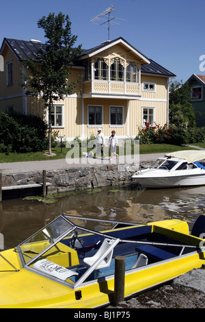 Trosa River, Trosa, Södermanland, Schweden Stockfoto