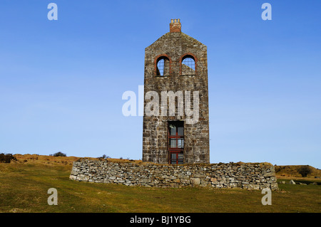 die Zinnbergbau Heritage Centre an Schergen auf Bodmin Moor in Cornwall, Großbritannien Stockfoto