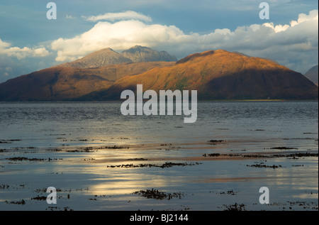 Blick auf Loch Linnhe in Richtung Garbh Bheinn, Schottland Stockfoto