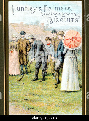 Plakat werbung Huntley und Palmers Biscuits, c 1900. Artist: Unbekannt Stockfoto