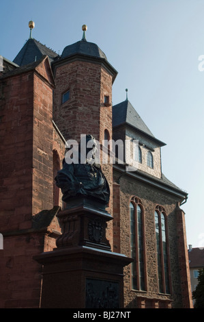 Denkmal Philipp Ludwig II., Wallonisch-Niederländische Kirche, Hanau, Hessen, Deutschland Stockfoto