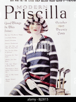 Abdeckung der modernen Priscilla Magazine, Oktober 1925. Artist: Unbekannt Stockfoto