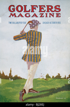 Abdeckung der Golfspieler Magazin, Chicago, Oktober 1915. Artist: Unbekannt Stockfoto