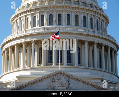 US-Kapitol in Washington, D.C. Kuppel. Stockfoto