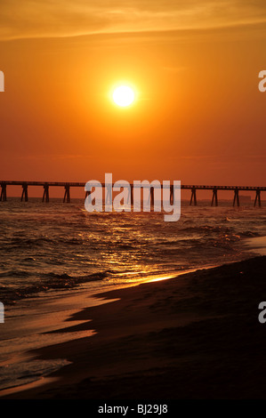 Sonnenuntergang vor der Küste von Florida Stockfoto