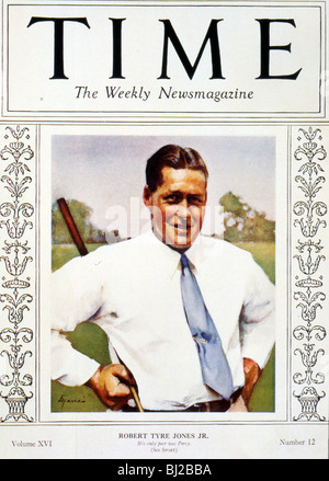 Bobby Jones, Cover von Time Magazine, c 1930. Artist: Unbekannt Stockfoto