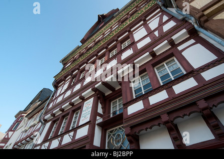 Fachwerk Haus, Adenau, Eifel, Rheinland-Pfalz, Deutschland Stockfoto