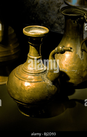 Tibet tibetische Wasserkocher Kessel Tee Kupfer Messing Stockfoto