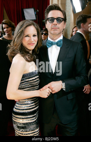 SUSAN DOWNEY & ROBERT DOWNEY JR. 82. ACADEMY AWARDS roten Teppich Ankünfte KODAK THEATRE HOLLYWOOD USA 7. März 2010 Stockfoto