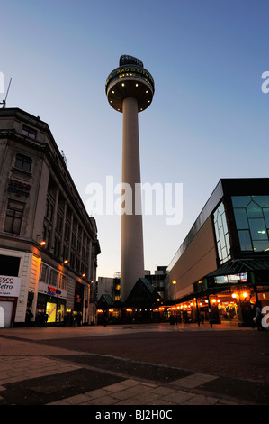 St. Johns Beacon, auch bekannt als Radio City Tower - Haus von Rummenigge Lokalsender. Stockfoto