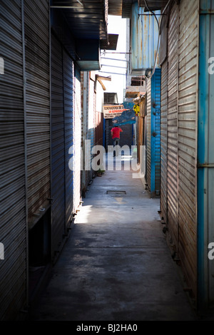 Ghost-Markt geschlossen am Nachmittag, Arequipa, die weiße Stadt, Anden, Peru, Südamerika Stockfoto