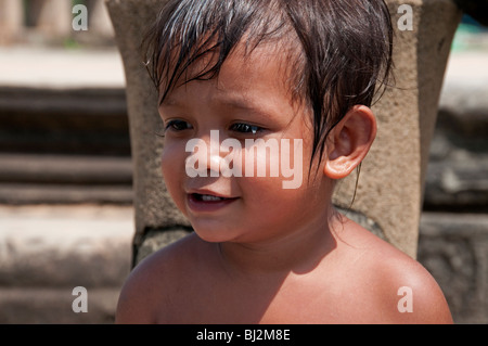 Porträt eines jungen Mannes, Siem Reap, Kambodscha Stockfoto