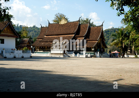 Die SIM-Karte an den Tempel Wat Xiang Thong Luang Prabang Laos Stockfoto