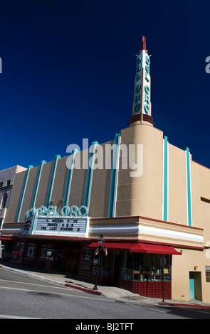 Teatro Del Oro, ein Art-Deco-Wahrzeichen von United Artists, Mill Street, Grass Valley, Kalifornien im Jahr 1940 gebaut Stockfoto