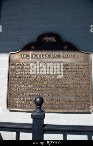 Die vorliegende Bar des Hotels wurde im Dauerbetrieb seit 1852, als es, als die Golden Gate-Saloon bekannt war. Stockfoto