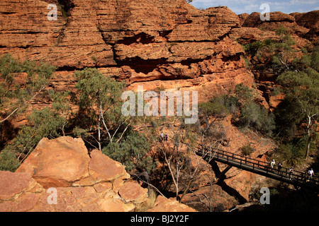 Reisegruppe im Kings Canyon, Teil des Watarrka National Park, Northern Territory, Australien Stockfoto