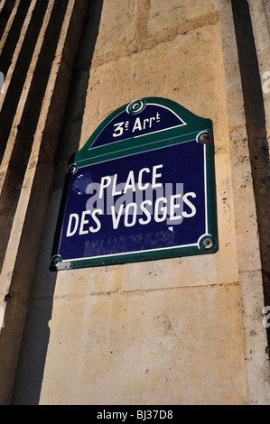 Place des Vosges, Paris, Frankreich Stockfoto