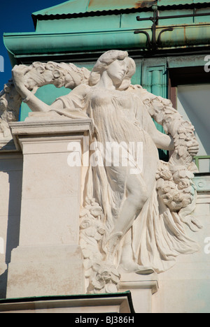 Abbildung auf das Palmenhaus im Burggarten Vienna Stockfoto